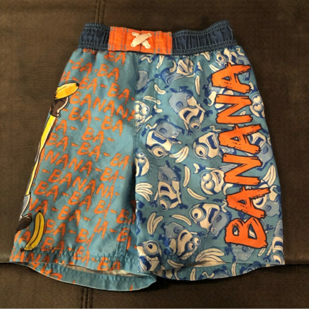 Despicable Me Minion Swim Trunks Size 6x